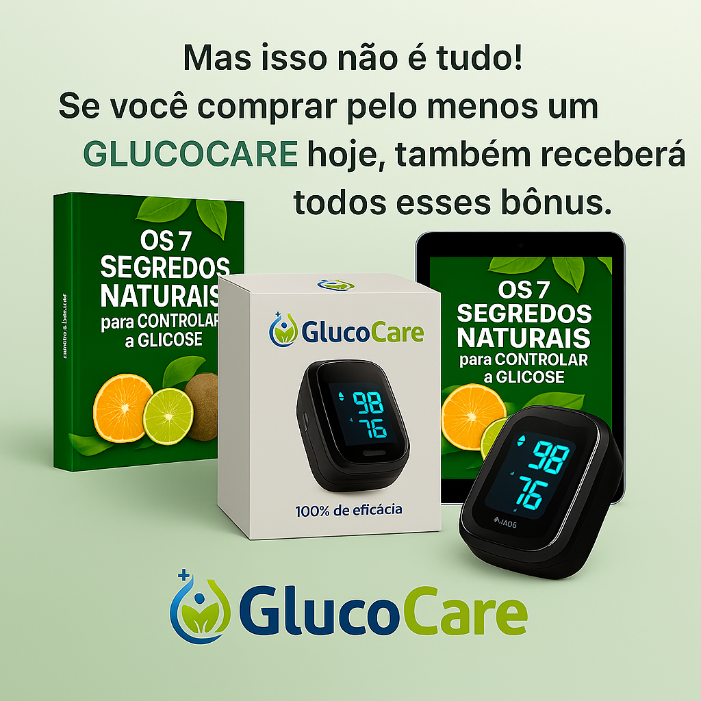 GlucoCare™ 3 em 1 Medidor de Glicose Sem Dor + Colesterol + Pressão Arterial + ENVIO GRATIS
