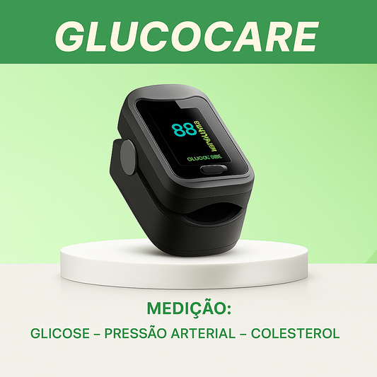 GlucoCare™ 3 em 1 Medidor de Glicose Sem Dor + Colesterol + Pressão Arterial + ENVIO GRATIS