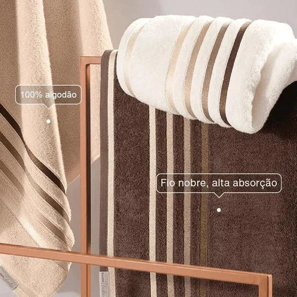 🔥 BLACK FRIDAY – Kit 20 Toalhas Fio Egípcio 100% Algodão