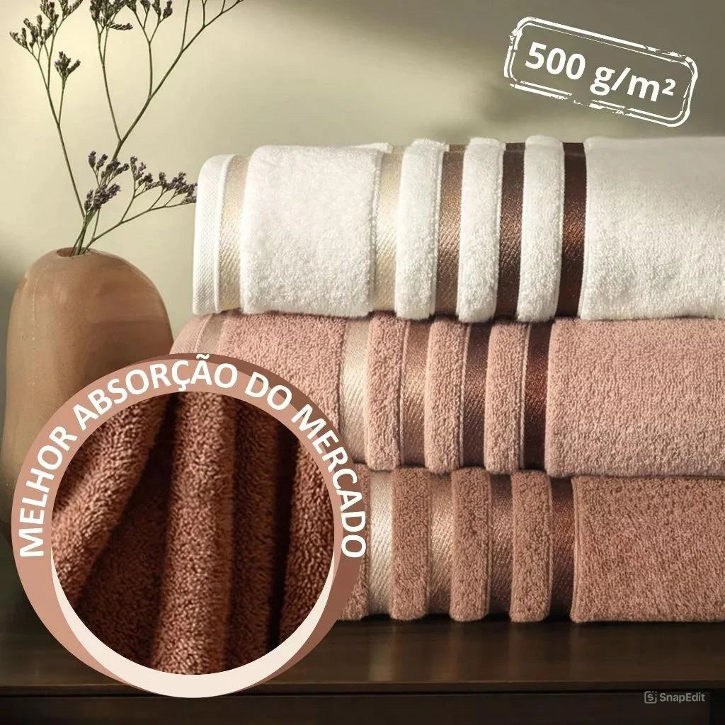 🔥 BLACK FRIDAY – Kit 20 Toalhas Fio Egípcio 100% Algodão